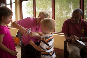 W-man opening his part of the story with Aunt Bev