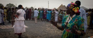 One of many dancing circles, one for each family group