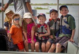 A fun day trip on the boat to a more "primitive" picnic spot