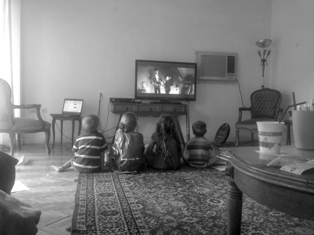01.01-Movie time after a long day of packing up the house