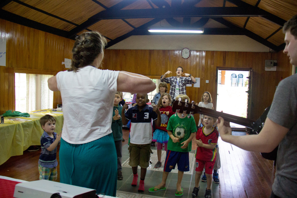 Kid's camp with songs and motions which are still being chanted around our home in a fine Scottish accent :-)